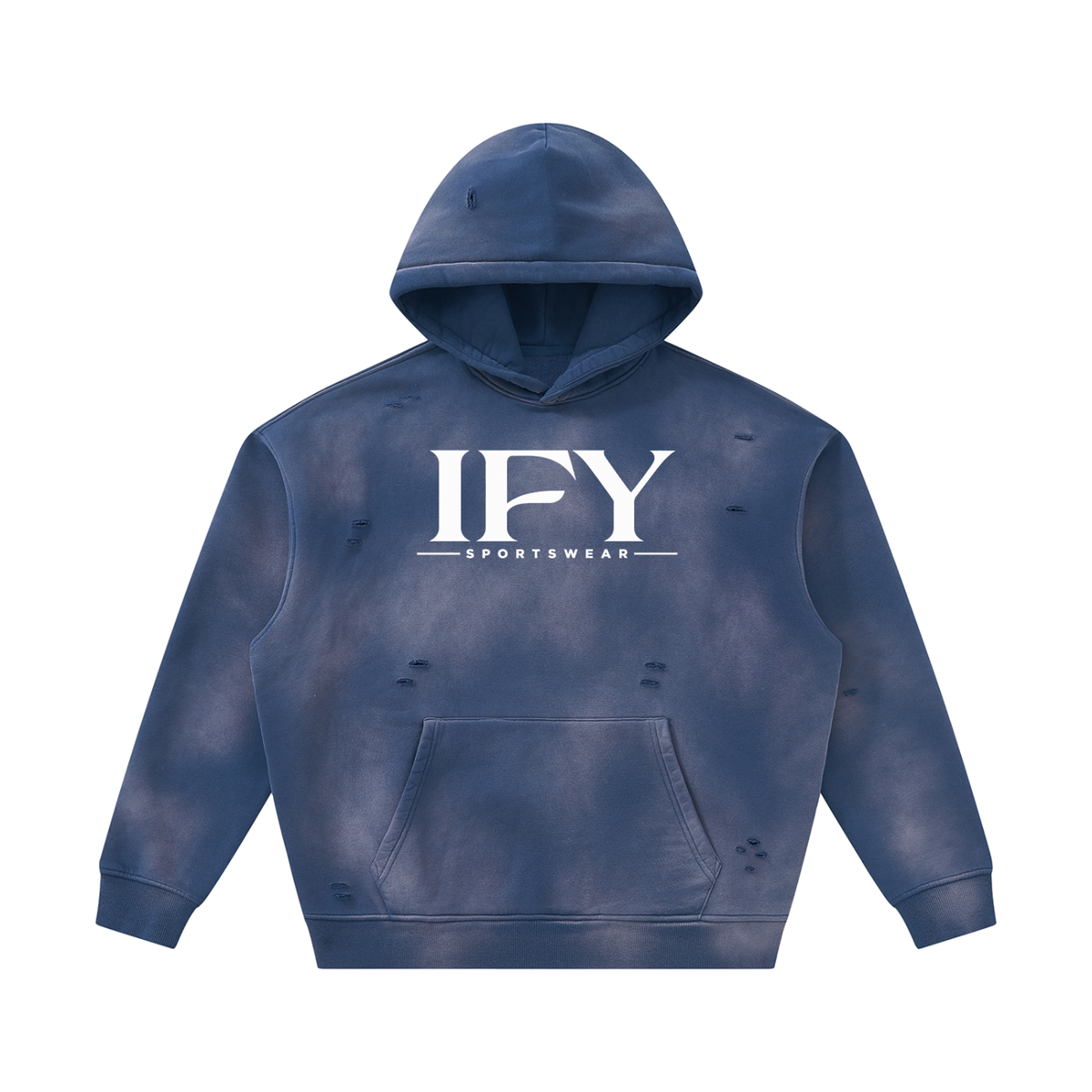 Unisex Frayed Fleece Hoodie for Ultimate Comfort and Style