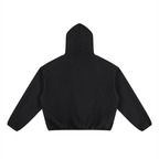 Unisex Boxy Piping Fleece Hoodie