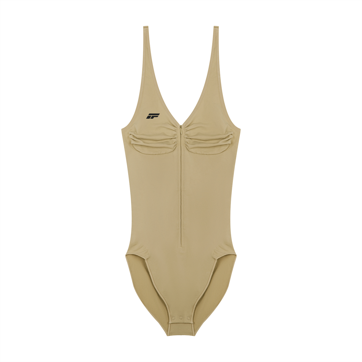 Women’s Full-Zip Ruched Bodysuit