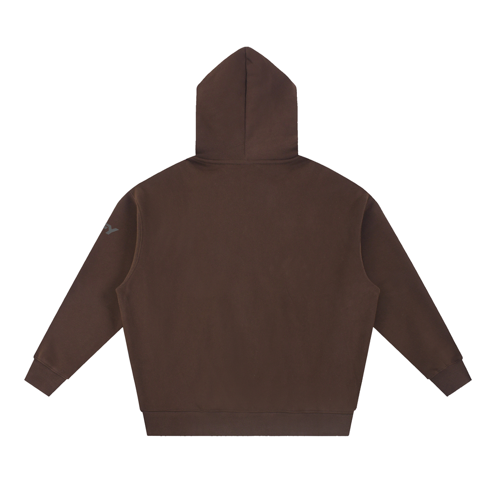Oversized Boxy-Fit Fleece Hoodie