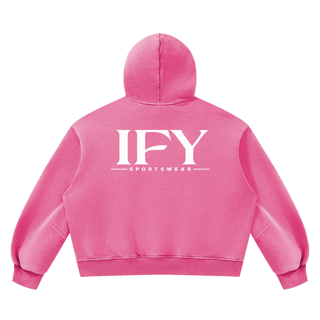 Unisex Vintage Wash Boxy Fleece Hoodie