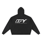 Unisex Vintage Wash Full Zip Boxy Hoodie