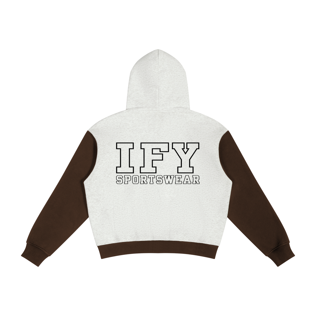 Colour Block Fleece Full Zip Hoodie