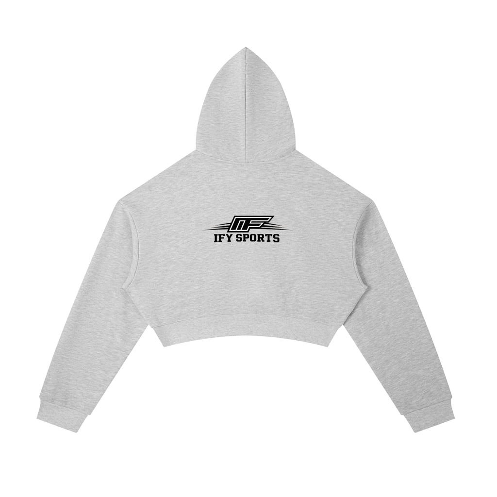 Essential Cropped Zip-Up Hoodie