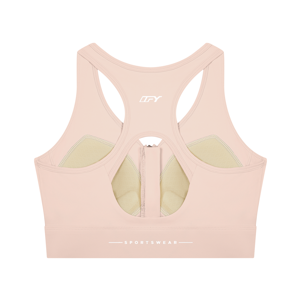 Women’s Cropped Zip Yoga Sports Bra