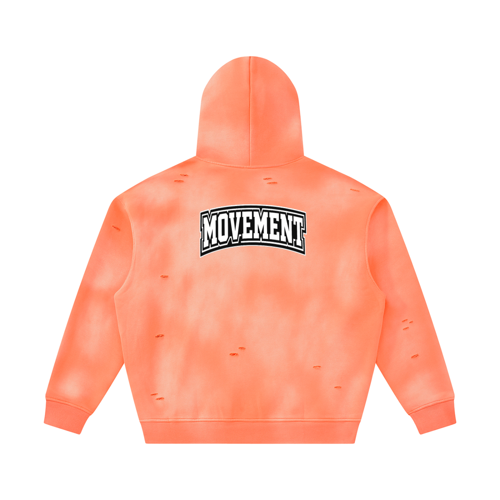Unisex Frayed Fleece Hoodie for Ultimate Comfort and Style