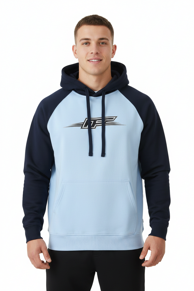 Color-Block Raglan Sleeve Hoodie