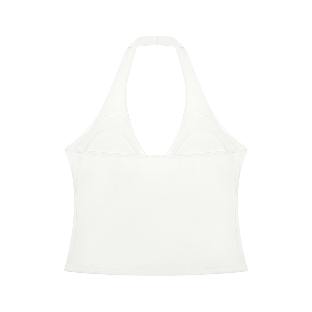 Ruched Halter Yoga Tank
