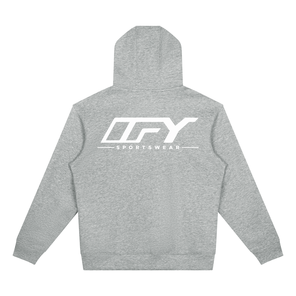 Unisex Drop Shoulder Full Zip Hoodie