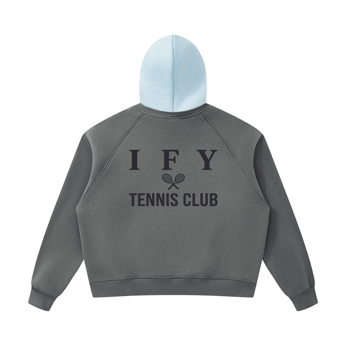 Fleece Raglan Colour Block Hoodie