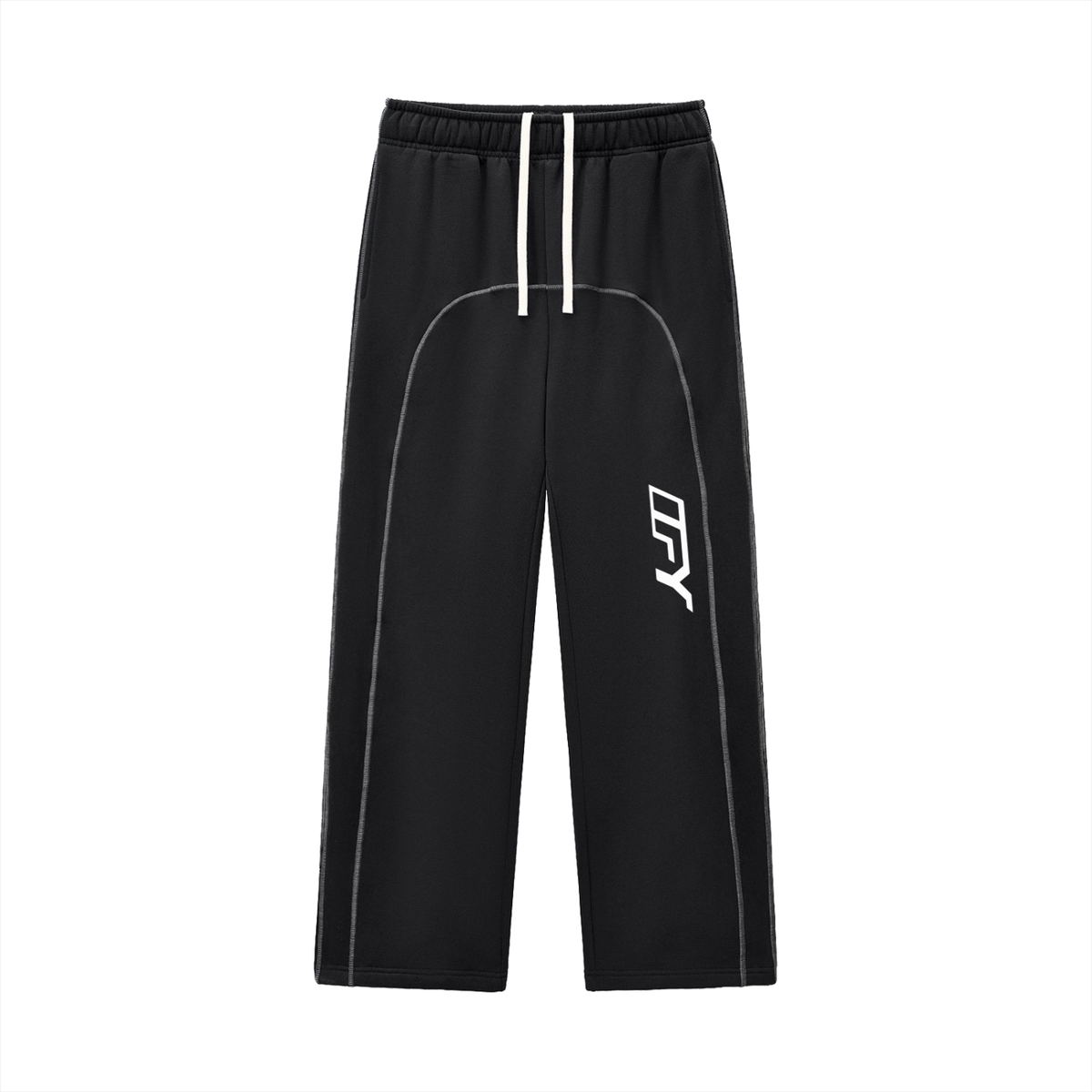 Stay Cozy in Style with Our Contrast-Stitched Fleece Sweatpants