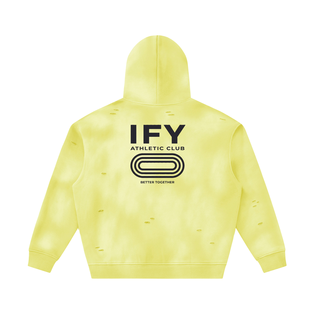 Frayed Fleece Hoodie