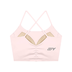 Ruched Cropped Yoga Tank Top