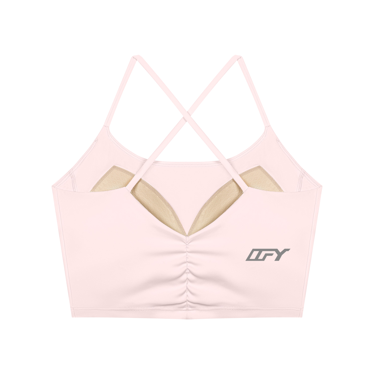 Women's Ruched Cropped Yoga Tank Top