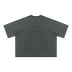 Unisex Mineral Wash Boxy Waffle T-Shirt