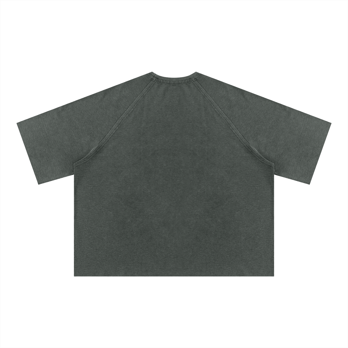 Unisex Mineral Wash Boxy Waffle T-Shirt