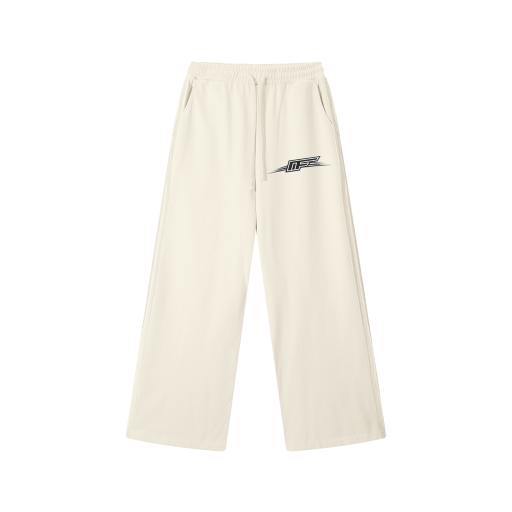 Contrast Tape Straight-Leg Sweatpants
