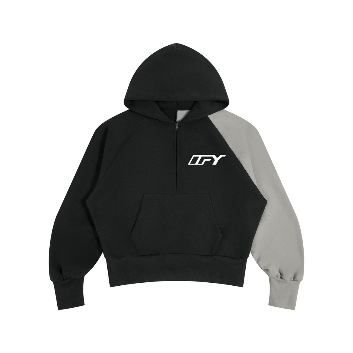 Unisex Color-Block Fleece Hoodie