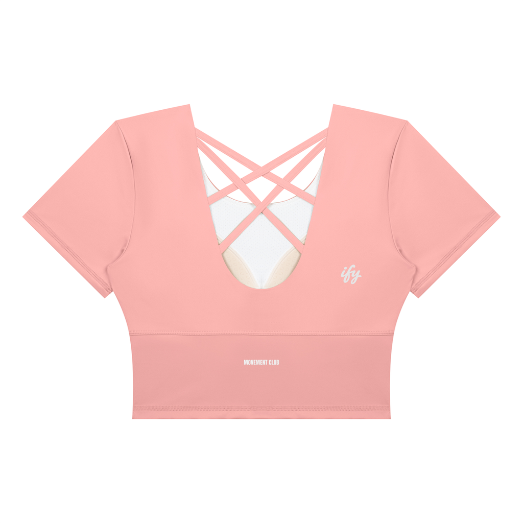 Short-Sleeve Yoga Crop T-Shirt
