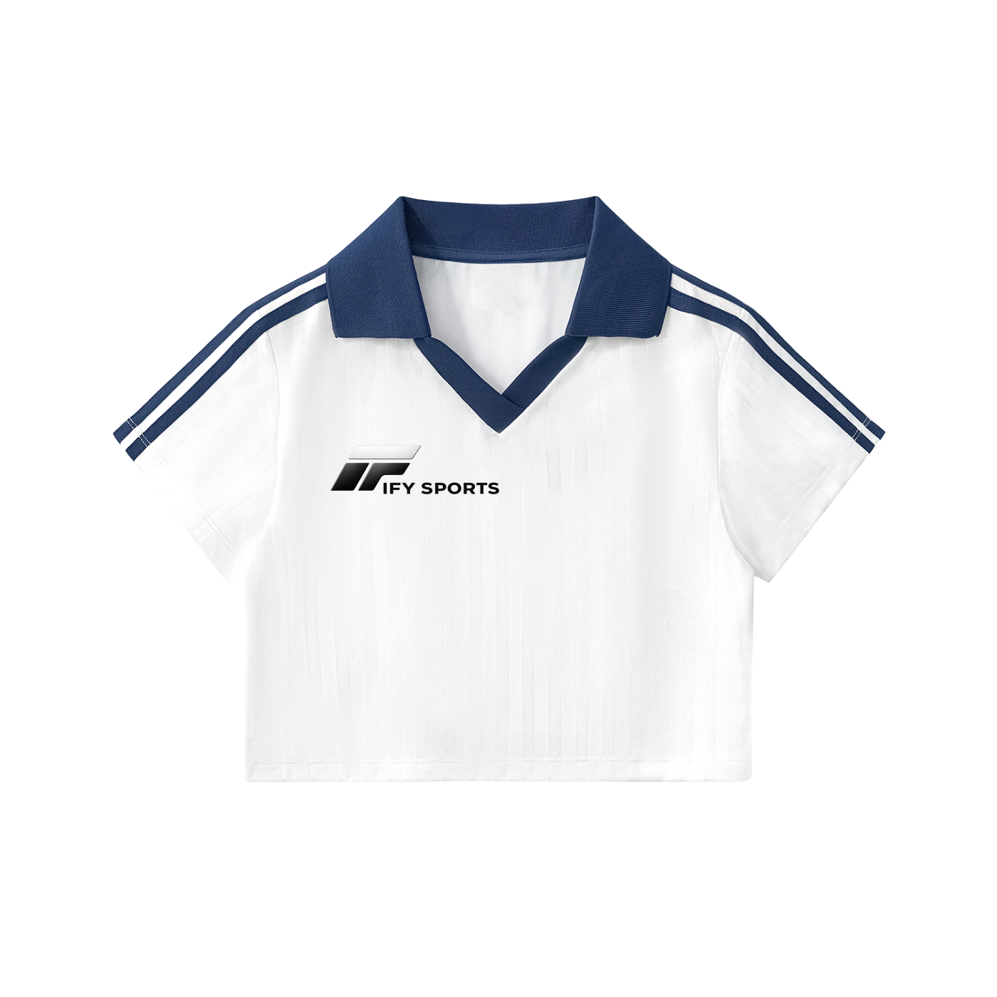 Stylish Cropped Jersey with Contrast Collar – Perfect for Effortless Everyday Chic
