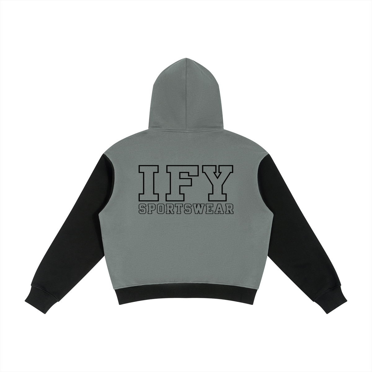 Unisex Colour-Block Fleece Full-Zip Hoodie