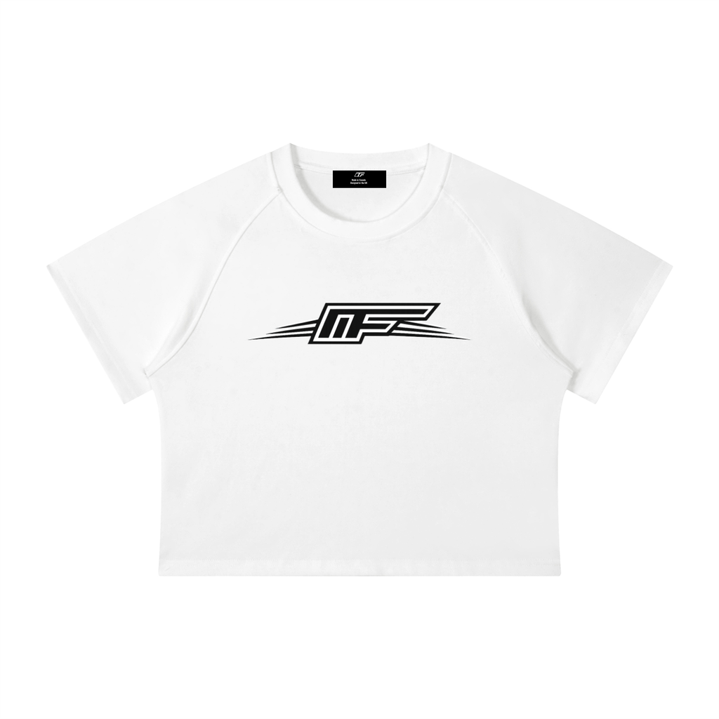 Women's Mineral Wash Raglan Crop T-Shirt