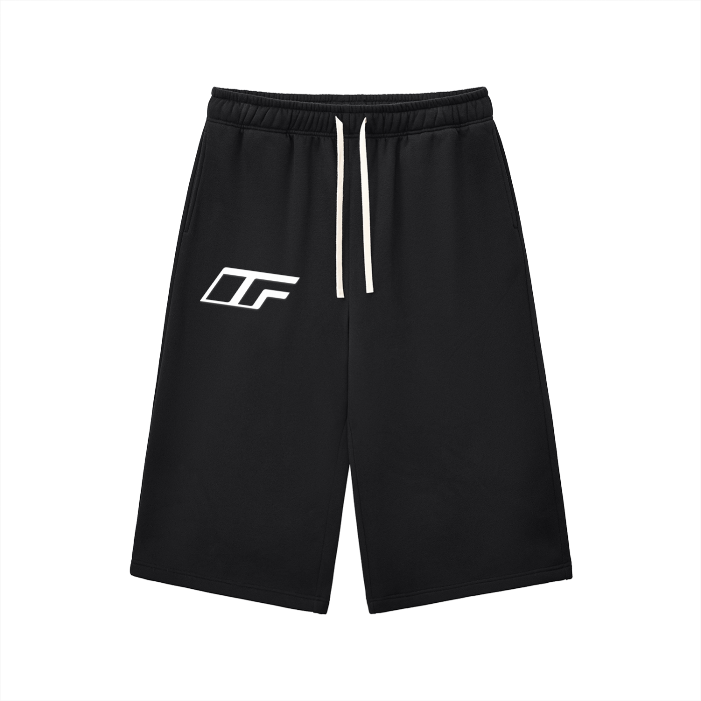 Relaxed Drawstring Three-quarter Sweatpants