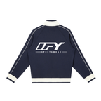 Color Block Raglan Sleeve Zip Track Jacket