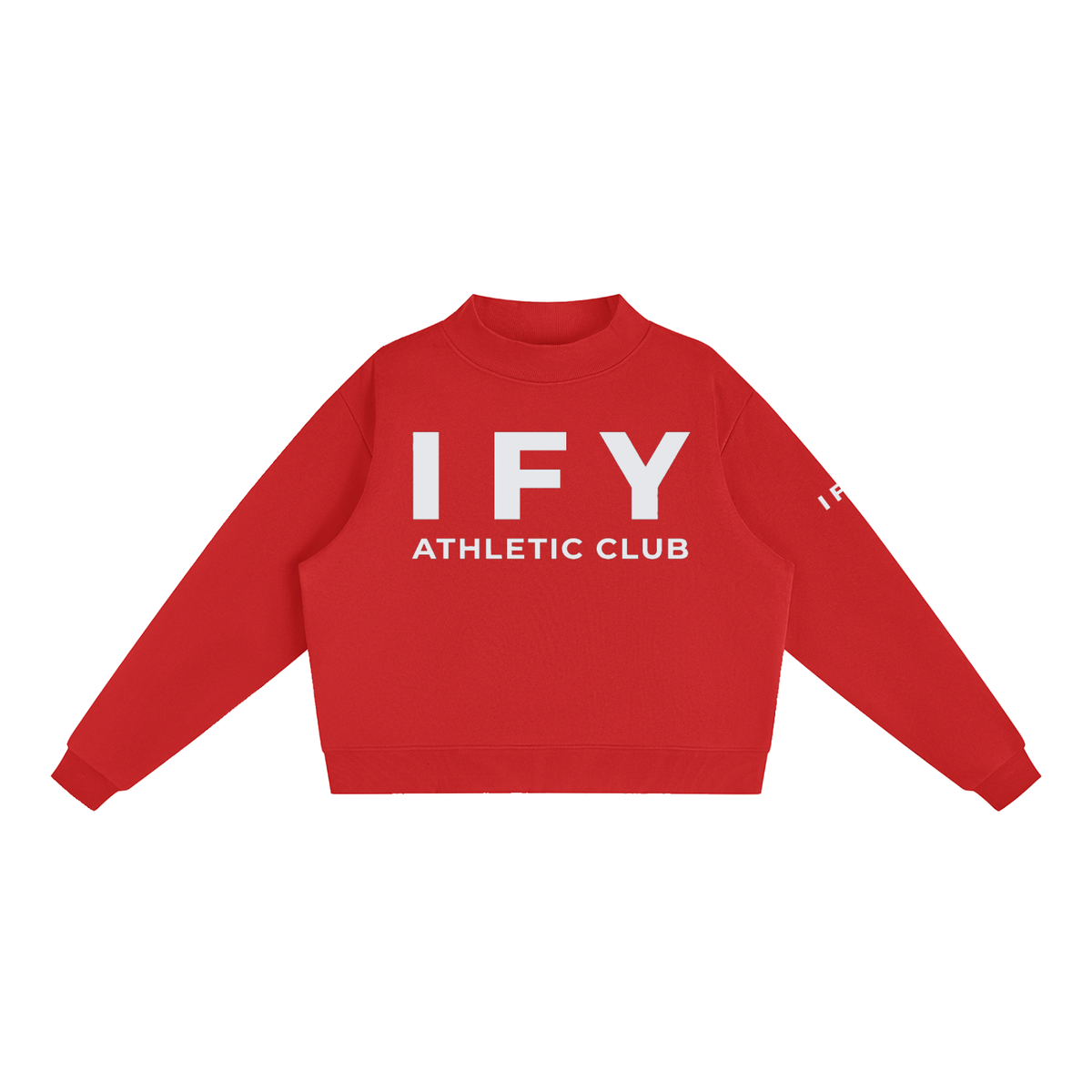 Mock-Neck Crew Sweatshirt