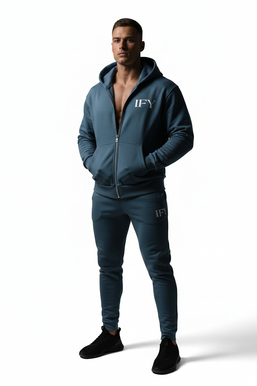 Unisex Drop Shoulder Full Zip Hoodie - Comfort Meets Style for Every Occasion