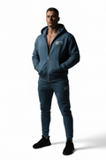 Unisex Drop Shoulder Full Zip Hoodie - Comfort Meets Style for Every Occasion