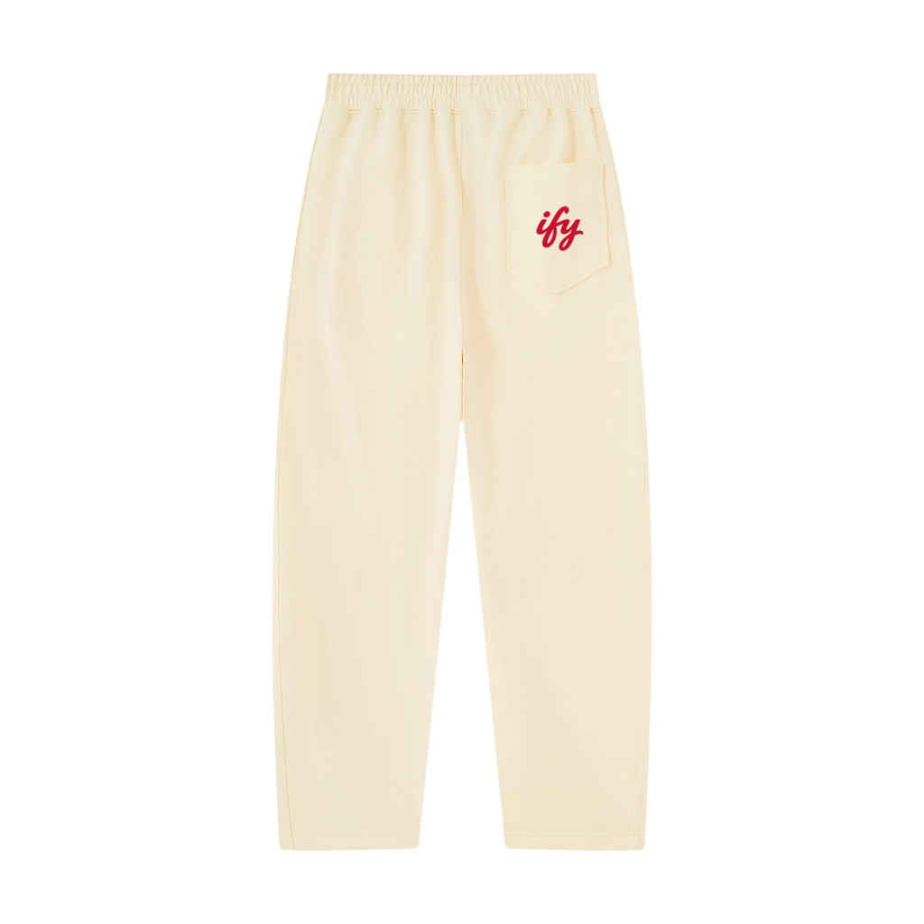Unisex Tapered Straight Hem Sweatpants