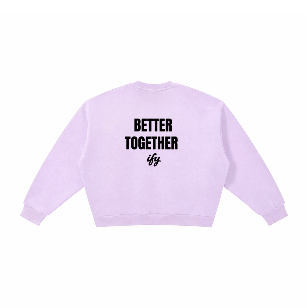 Boxy Fleece Crewneck Sweatshirt