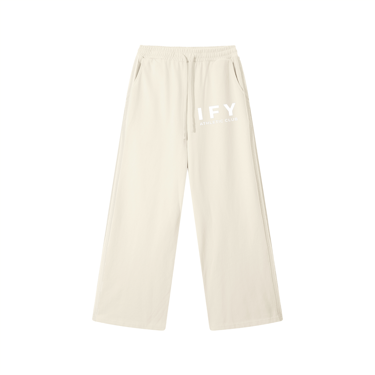 Contrast Tape Straight-Leg Sweatpants