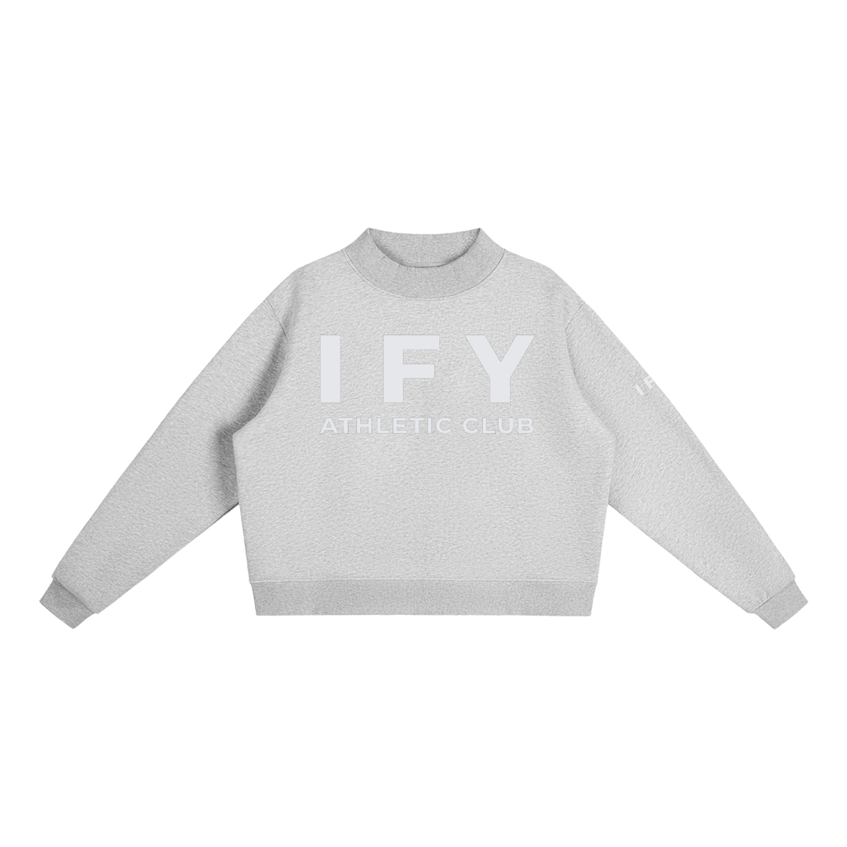 Mock-Neck Crew Sweatshirt