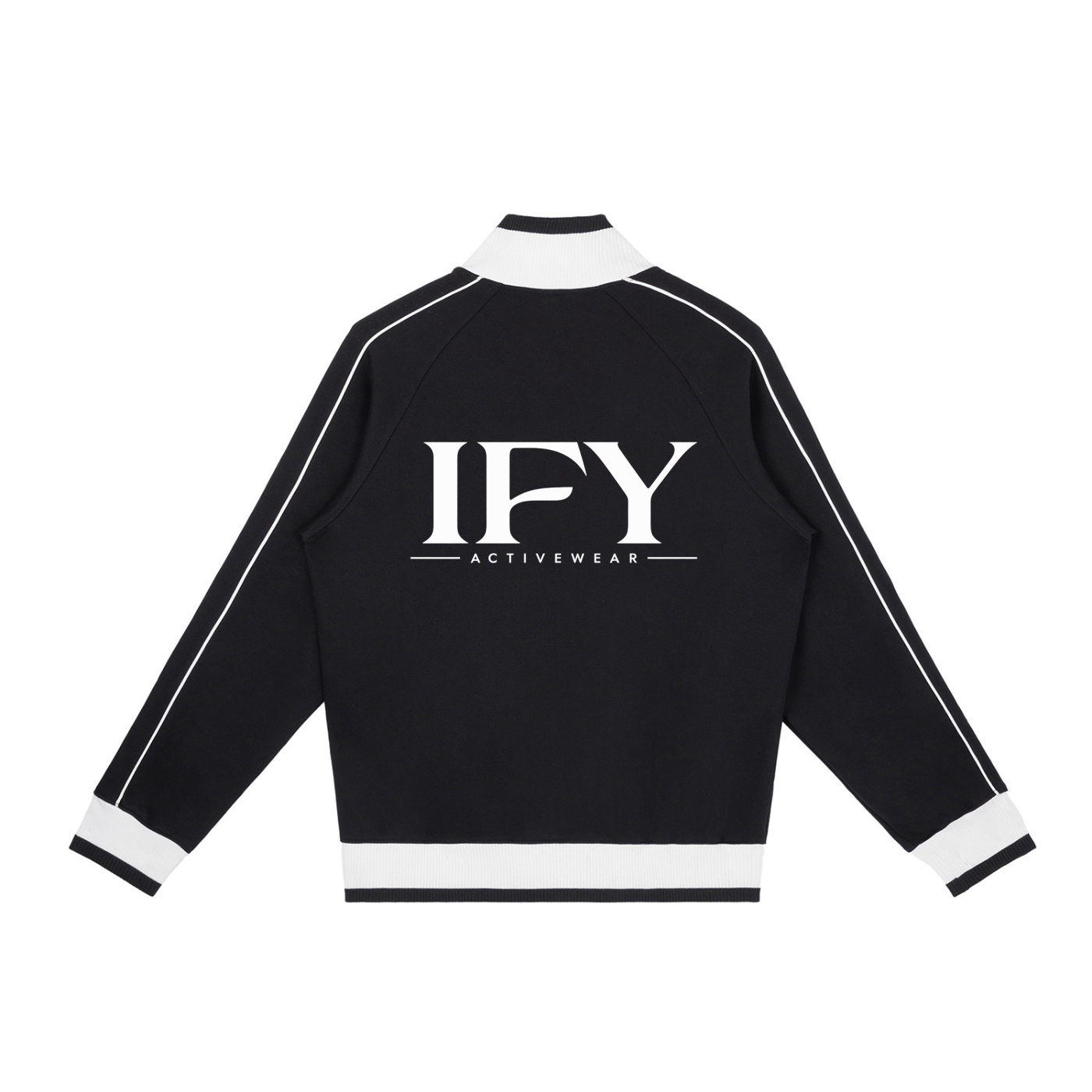 Color Block Raglan Sleeve Zip Track Jacket