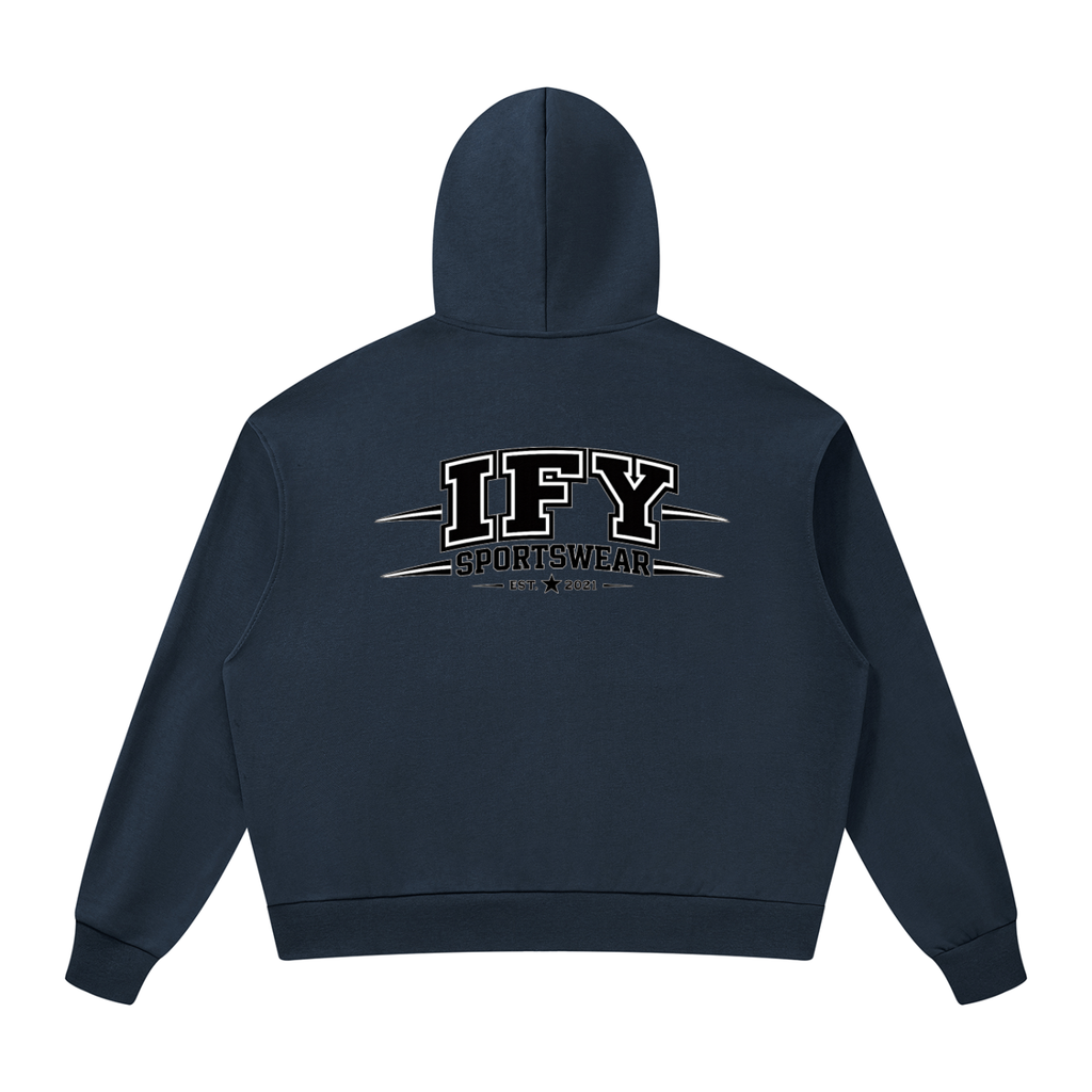 Unisex Drop Shoulder Full Zip Hoodie - Comfort Meets Style for Every Occasion
