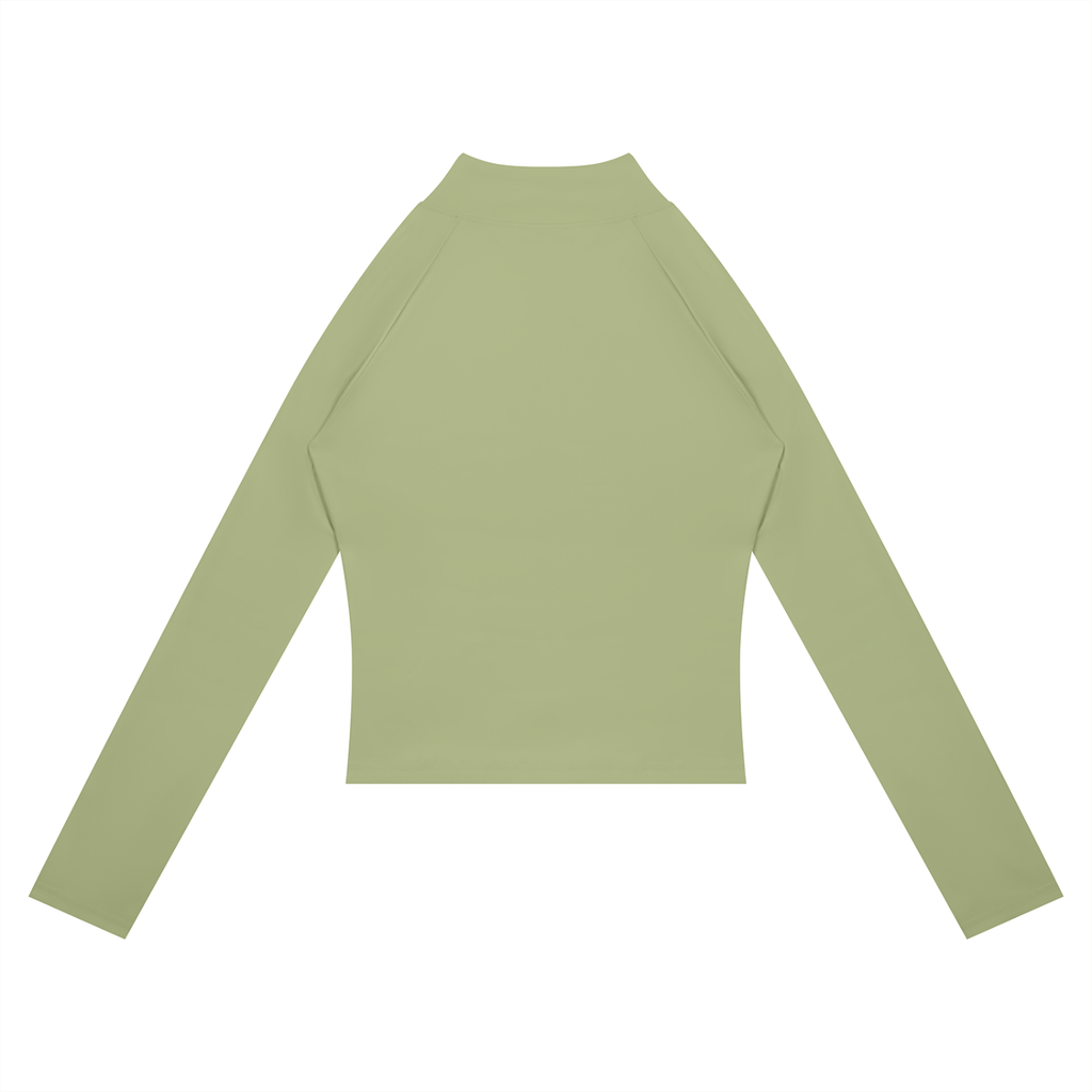 Panelled Cropped Full-Zip Yoga Jacket