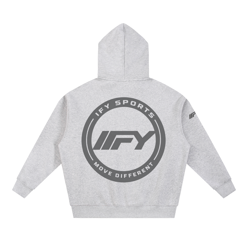 Essential Oversized Fleece Zip Hoodie