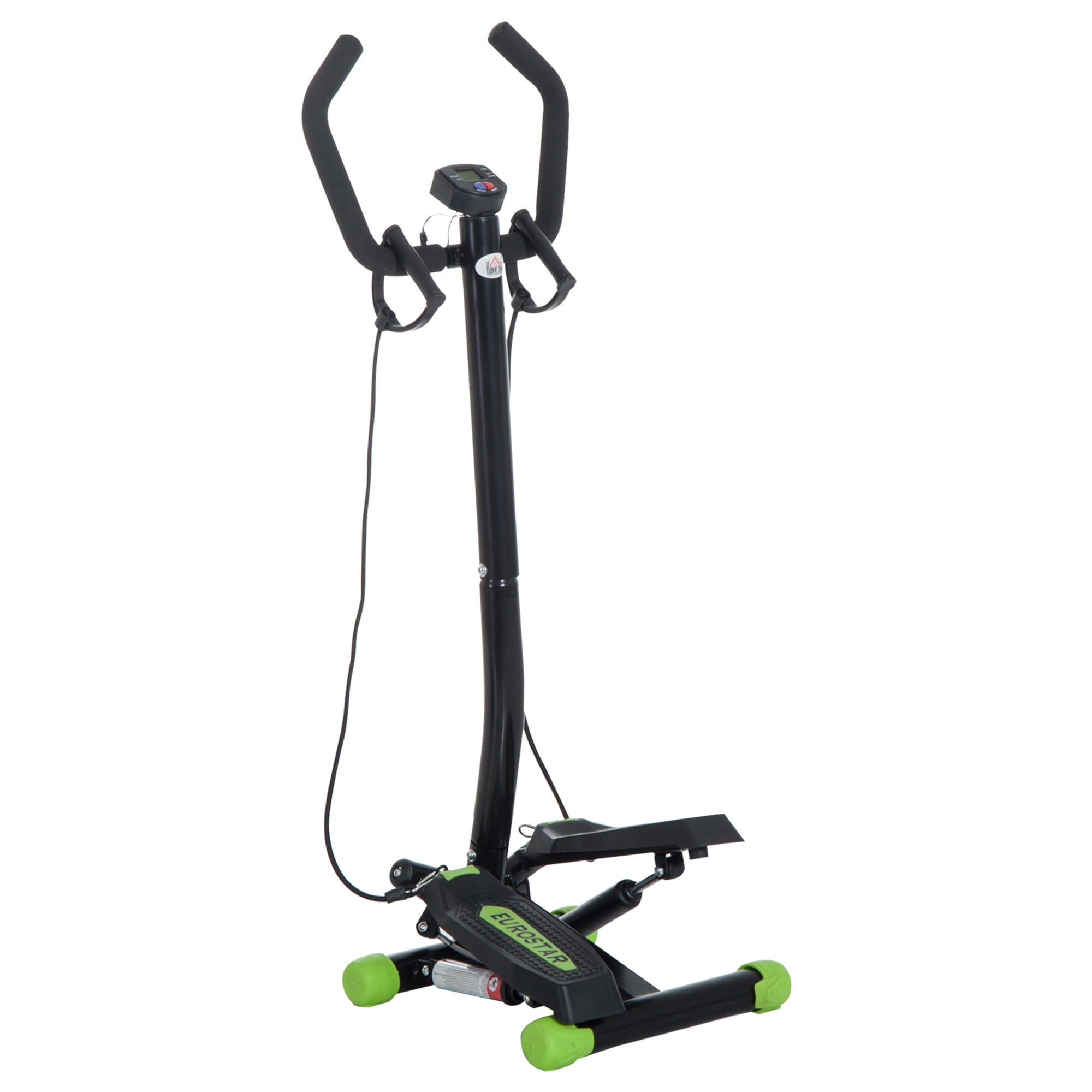 Twister Stepper, Step Machine W/ Resistance Bands, LCD Display And Handlebar, Steppers For Exercise Workout Home Gym Office - IFY Sports