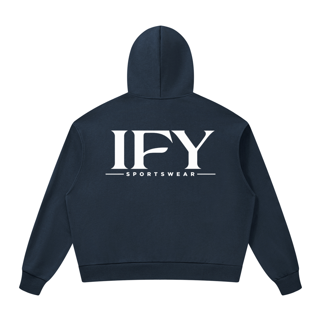 Unisex Drop Shoulder Full Zip Hoodie - Comfort Meets Style for Every Occasion