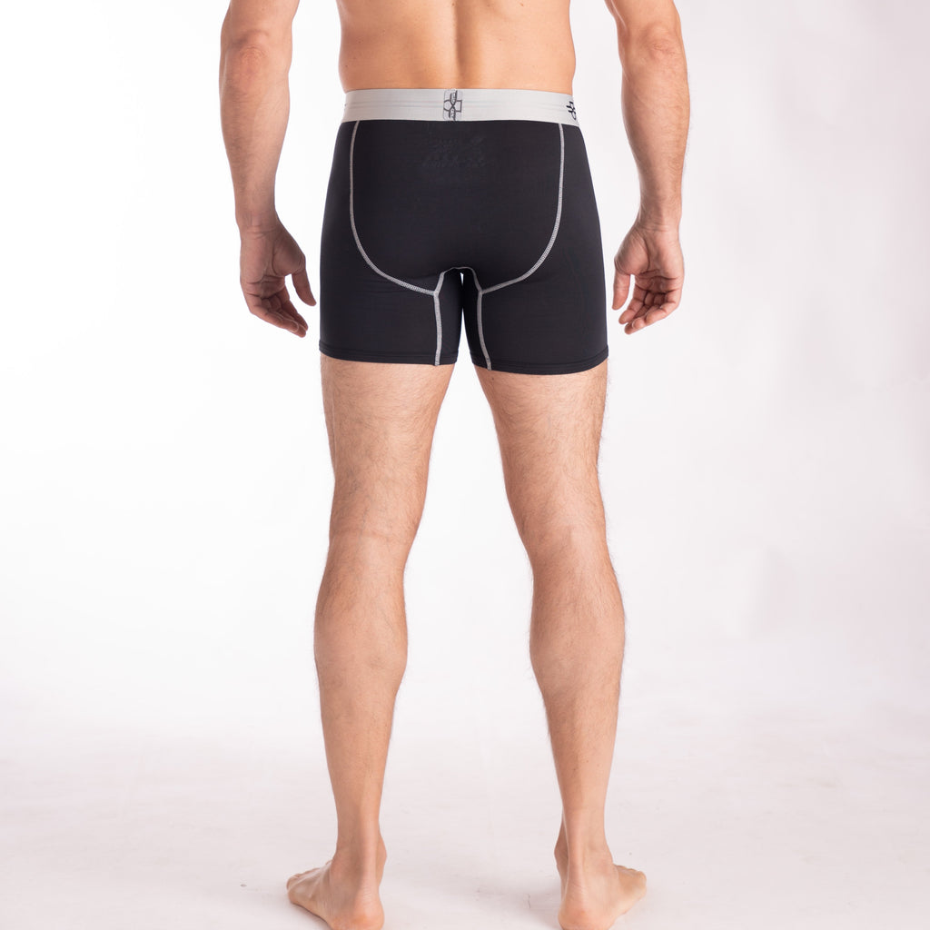 IKON X Men's 6" Boxers - Black/Silver