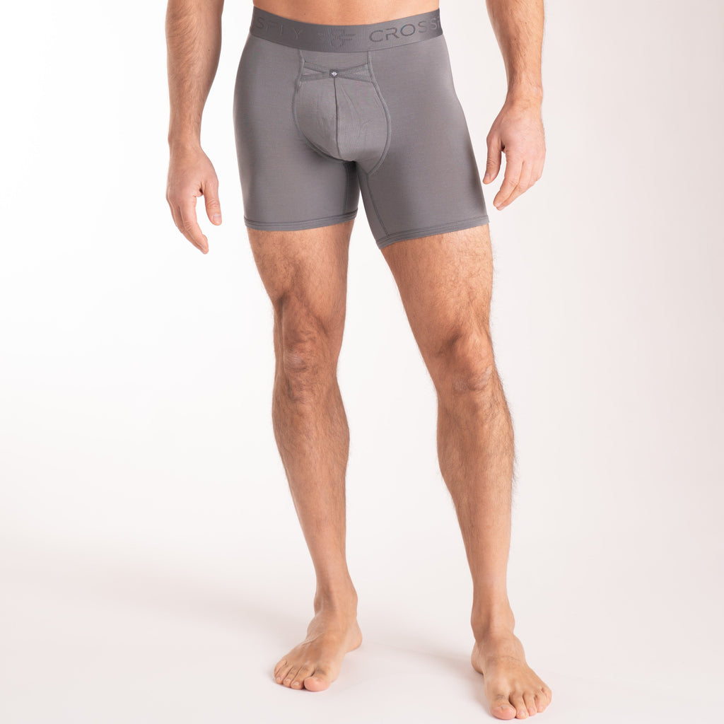 IKON Men's 6" Boxers - Charcoal