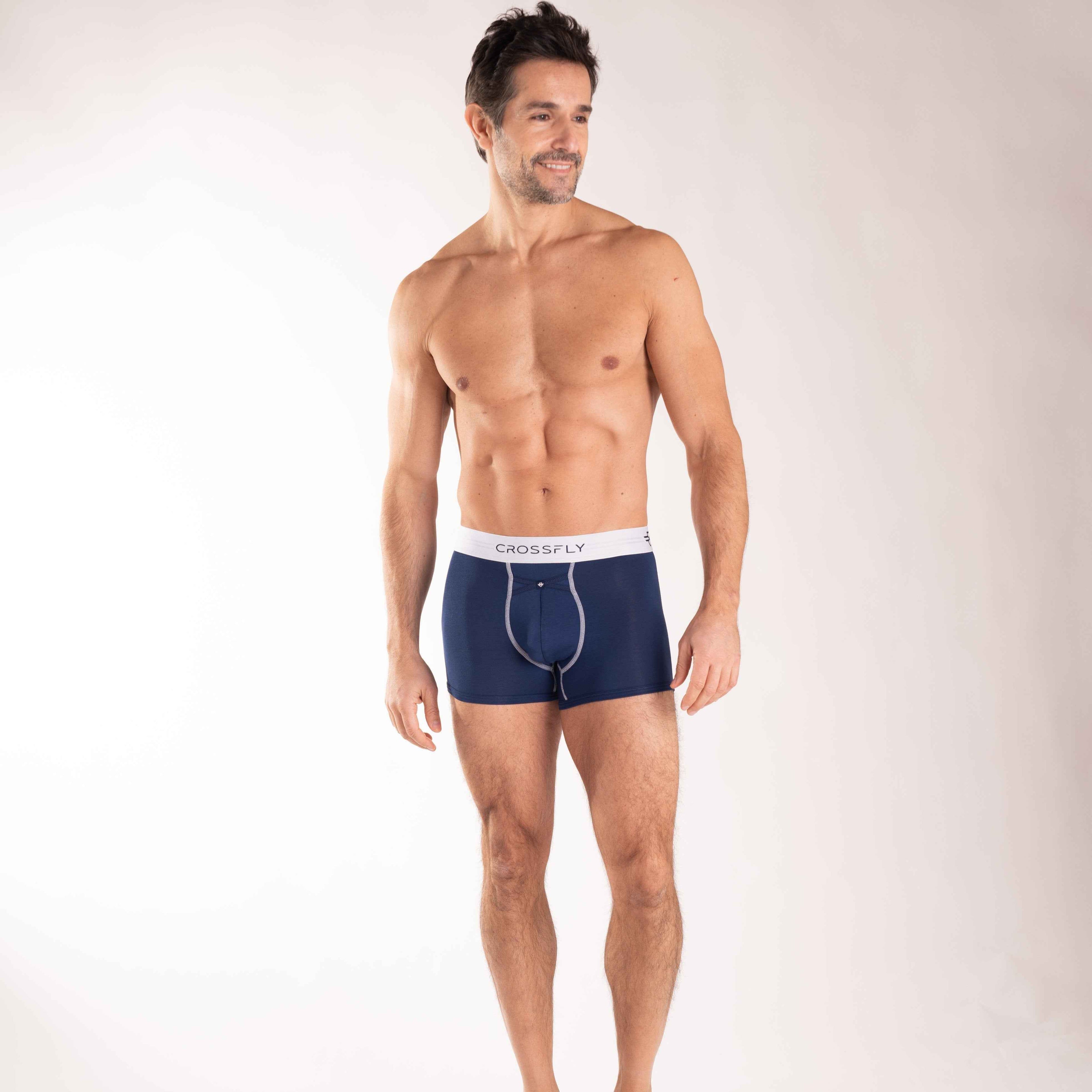 IKON X Men's 3" Trunks - Navy/White