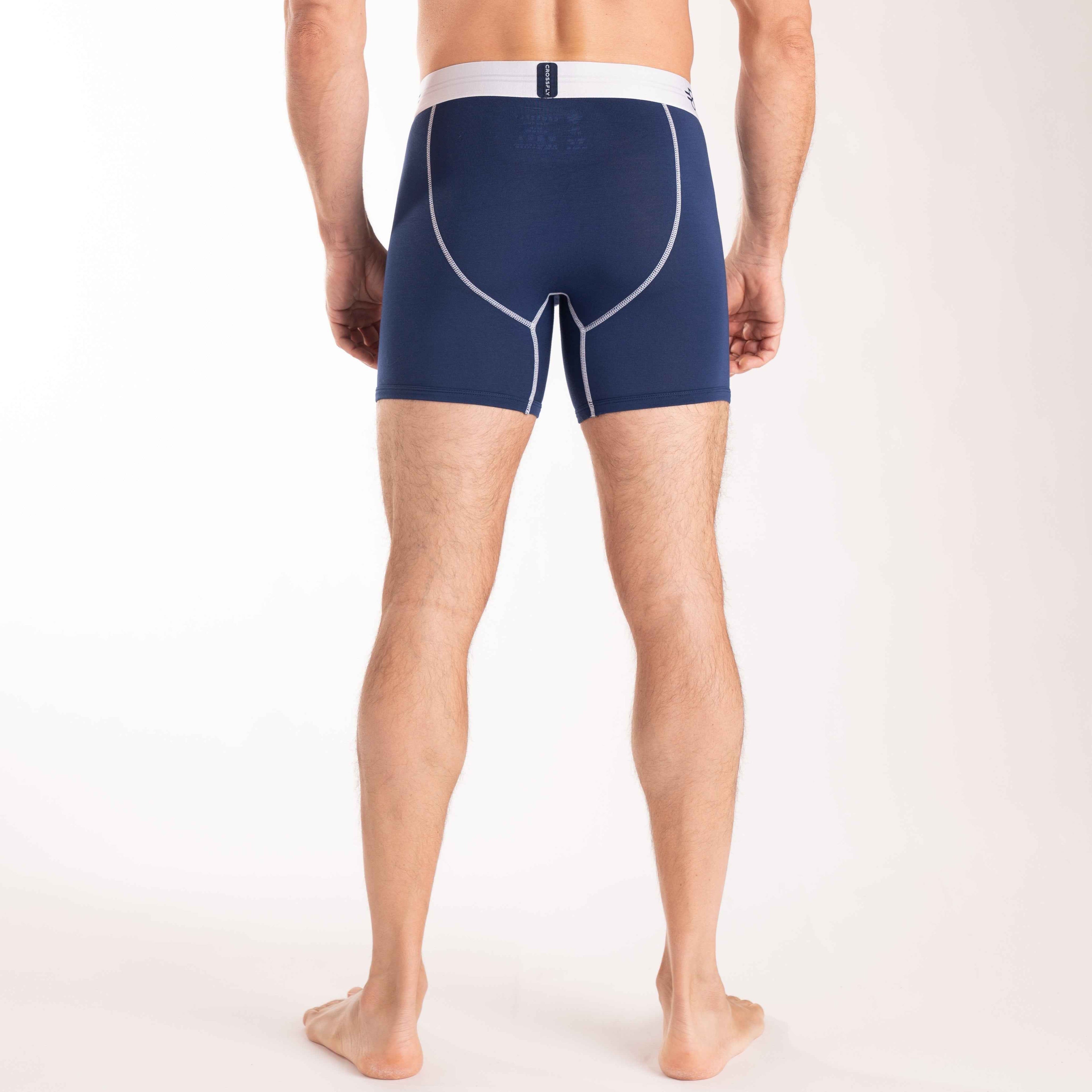 IKON X Men's 6" Boxers - Navy/White