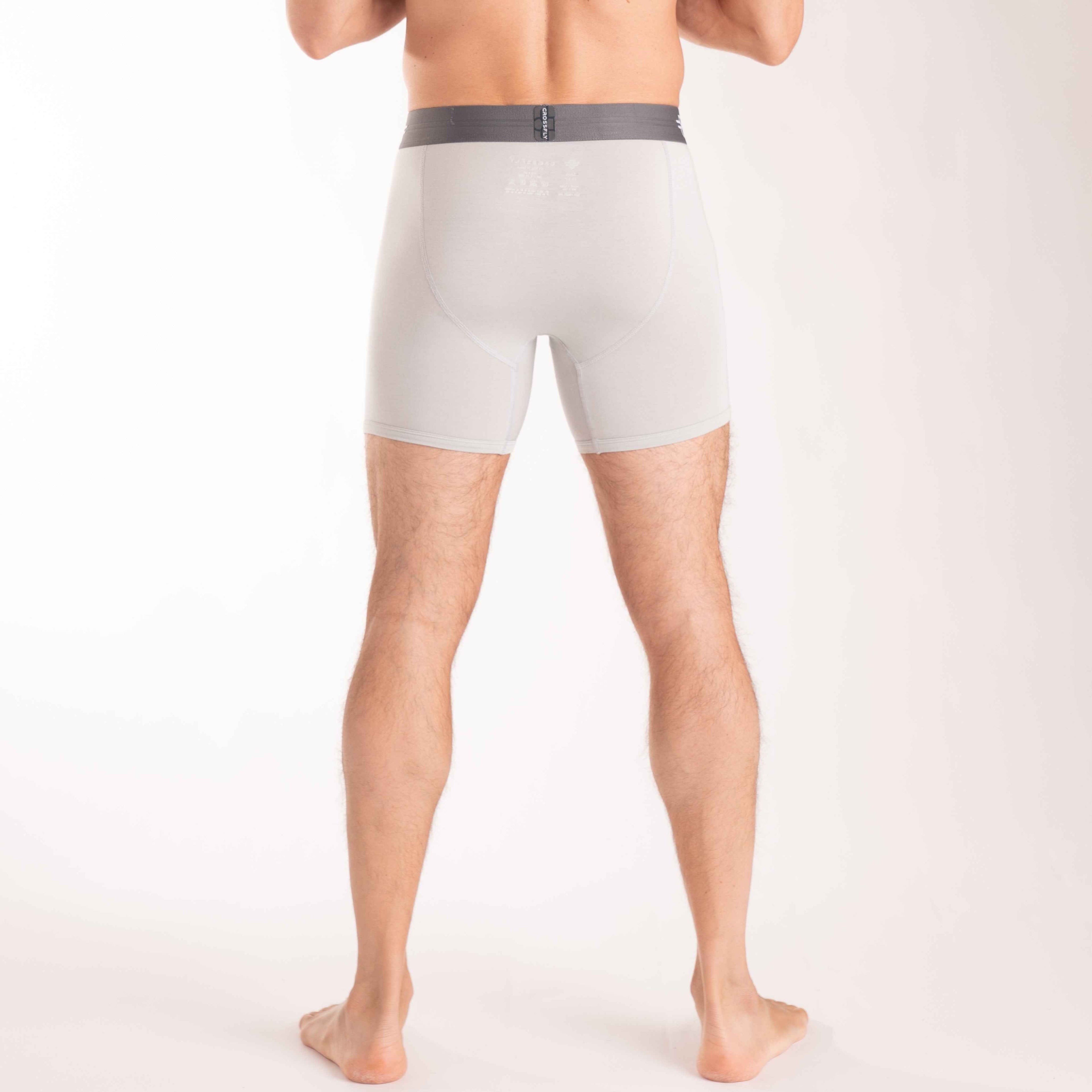 3-pack: IKON X Men's 6" Boxers - Silver/Charcoal