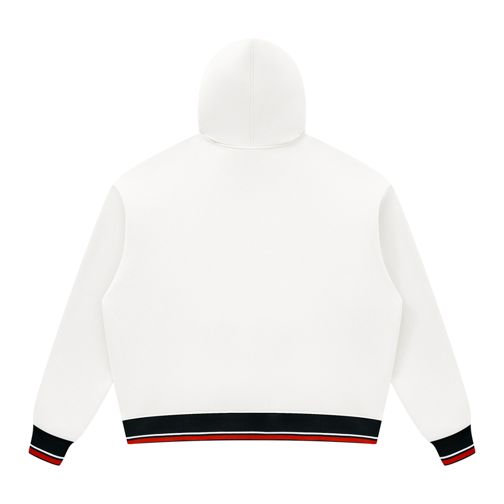 Unisex Oversized Color Block Fleece Hoodie