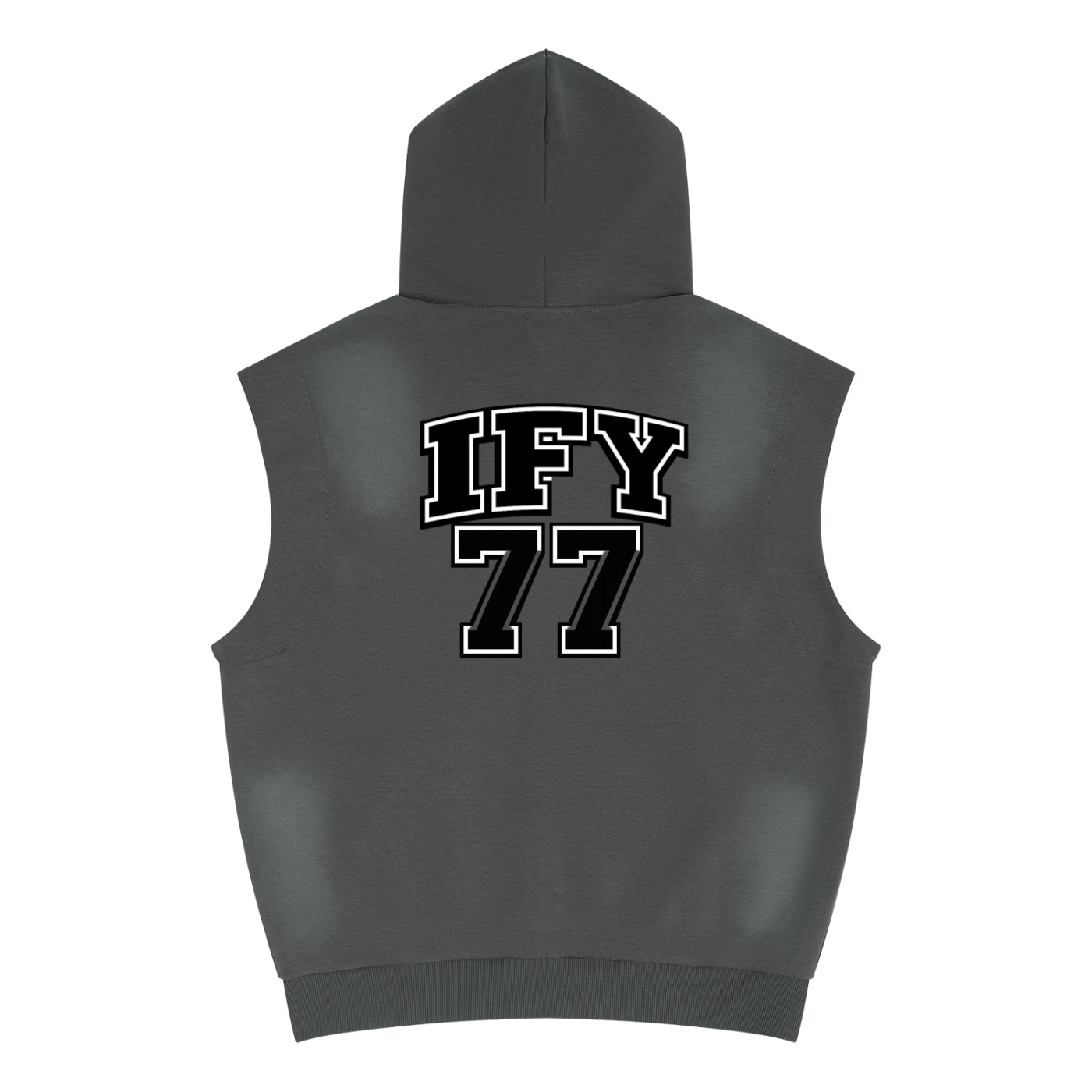 Unisex Vintage Wash Sun Fade Sleeveless Hoodie