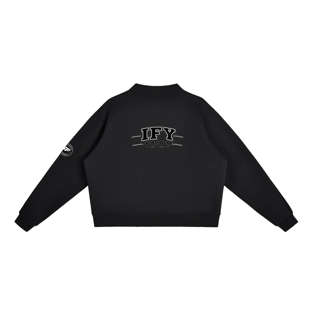 Elevate Your Style with Our Women's Fleece Mock-Neck Sweatshirt