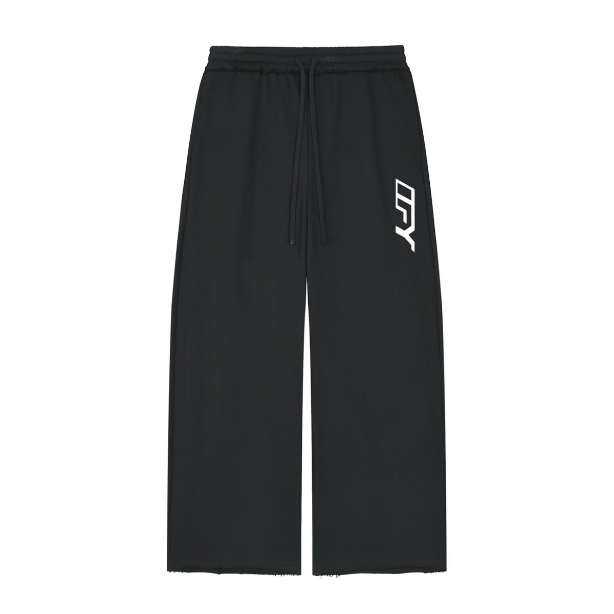 Women’s Wide Leg Raw Edge Sweatpants